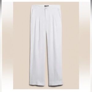 Banana Republic Castello Linen Pant // White #850826 Size 2